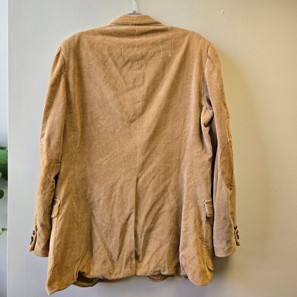 Vintage Cavender's 44XL Western Brown Corduroy Mens Blazer Sport Coat Elbow Patc - Picture 2 of 16